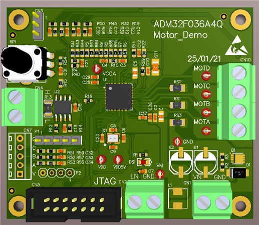ADM32F036A4Q電機(jī)驅(qū)動DEMO板